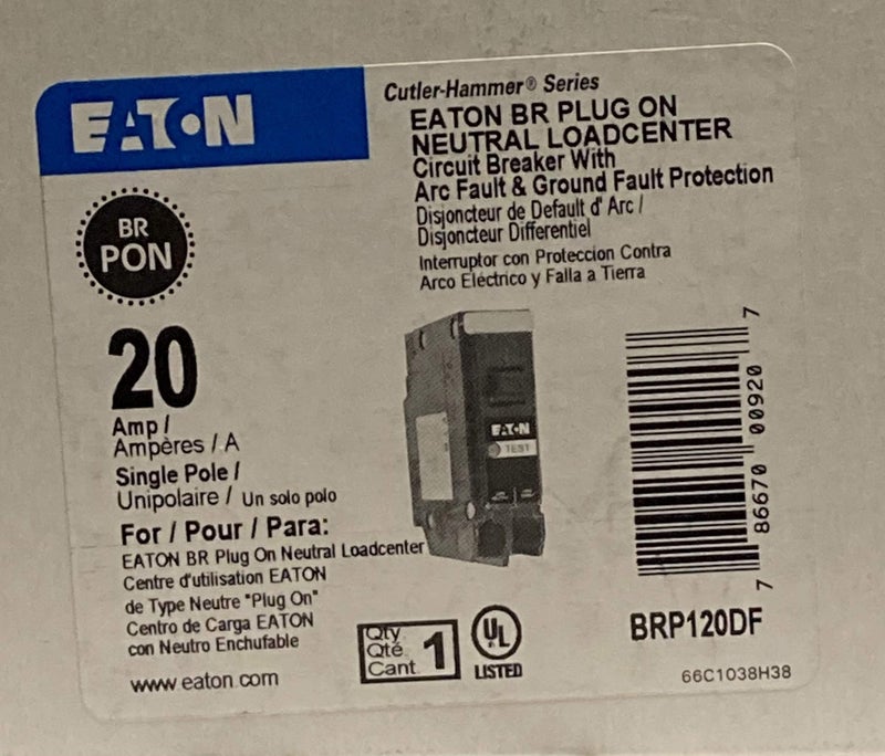 Eaton Brp120Df Br Dual Function Af/Gf 1P 20A - Image 2